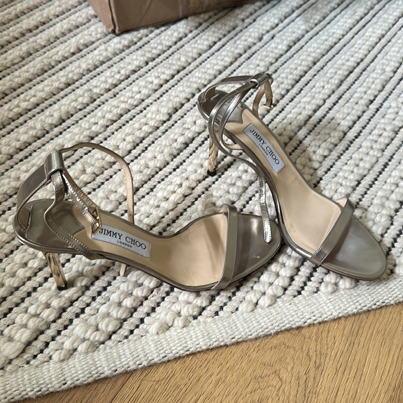 Jimmy Choo 85mm ankle strap Heels (size 40) - Picture 7 of 8